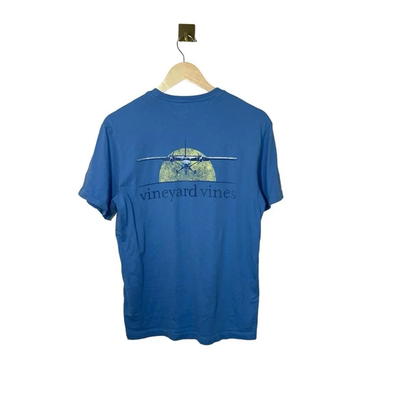 Vineyard Vines Men’s Aviation Graphic Tee in Blue Size XS - Picture 8 of 9